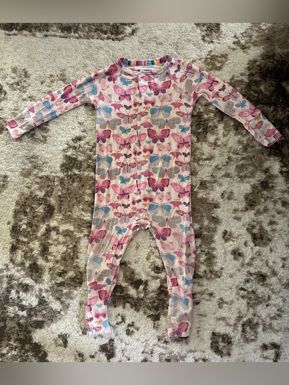 Magnetic Me Pink Butterfly Footed One-Piece